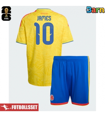 Colombia James Rodriguez #10 Hemmatröja Barn VM 2026 Kortärmad (+ Korta byxor)